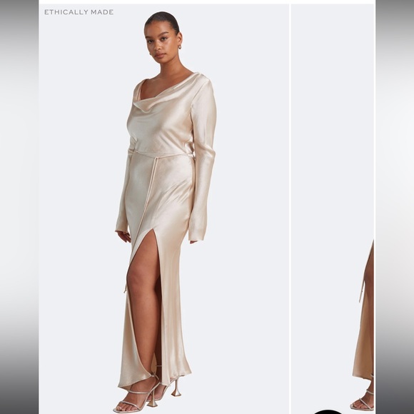 bec + bridge Dresses Bec Bridge Moon Dance Long Sleeve Cowl Dress